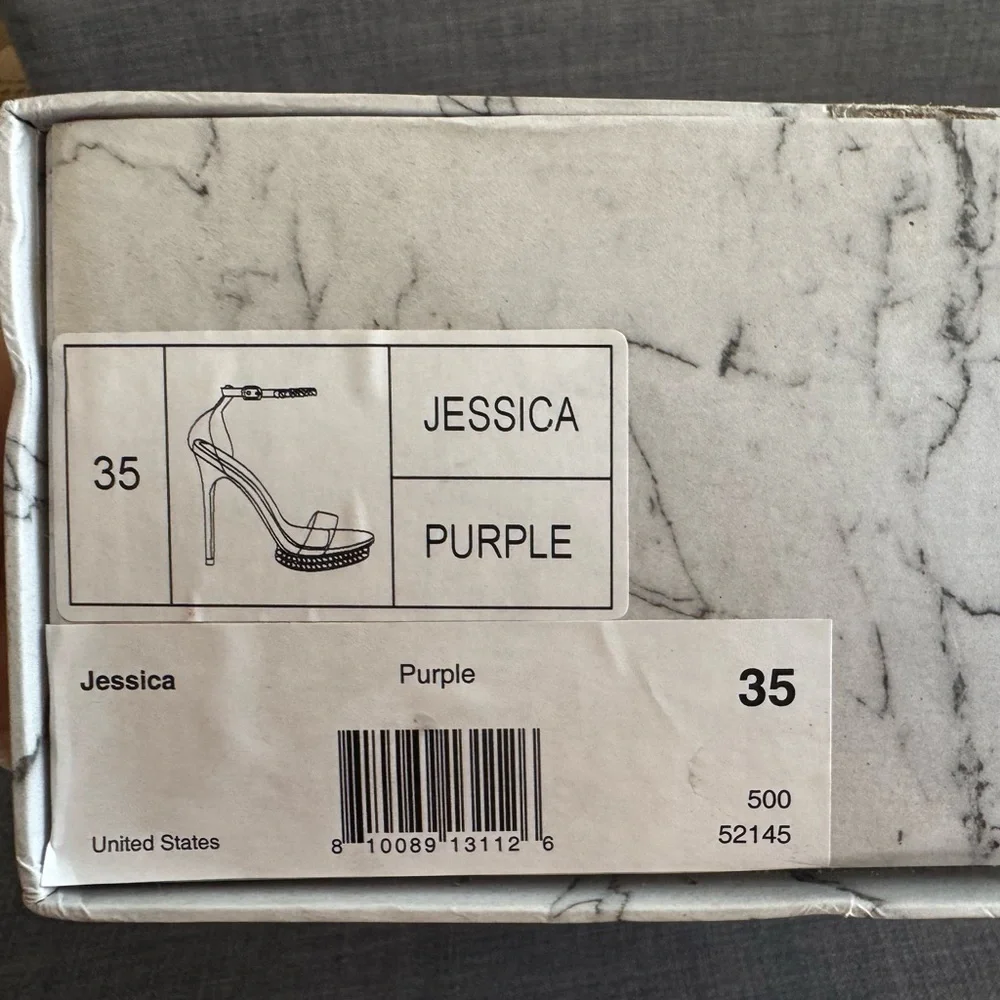 NWT Jessica Rich Gold and Purple Heels